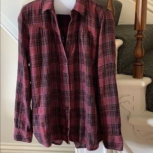 Flannel button down shirt